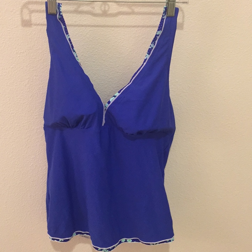 Blue Tankini Top or Halter Top
